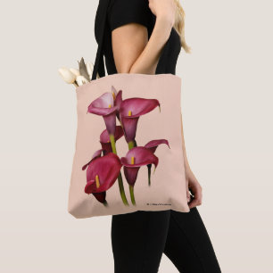 Elegant Lila Calla Lilies Tasche