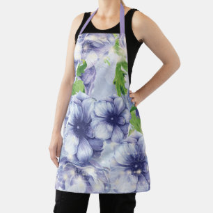 Elegant Lila floral Schürze