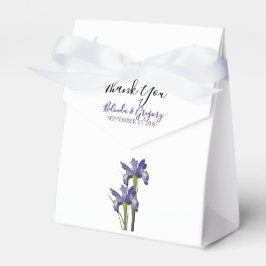 Elegant Lila Iris Wedding Geschenkschachtel