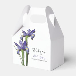 Elegant Lila Iris Wedding Geschenkschachtel
