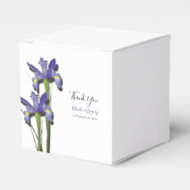 Elegant Lila Iris Wedding Geschenkschachtel