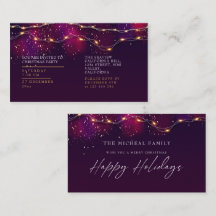 Elegant Lila Neon Holly Personalisiert Weihnachten