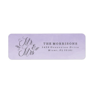 Elegant Lila Ombre Watercolor   Hochzeit
