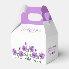 Elegant Lila Xeranthemum Floral Vielen Dank Geschenkschachtel