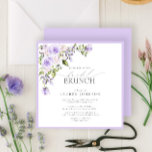 Elegant Lilac Lavender Botanical Bridal Brunch Einladung<br><div class="desc">Unser Bestseller Zazzle Brautdusche Einladungen got einfach ein trendiges Boho Upgrade! Ankündigung unserer neuen Elegant Lilac Lavender Botanical Bridal Brunch Einladung, eine kleine, quadratische Einladung, um in einer ungewöhnlich luxuriösen Kombination aus hübschen Rose Aquarellfloralen in trendigem lischen Lavendel-Farbthema beeindrucken. Klassische Eleganz mit moderner Drehung, handgeschriebene Kalligraphie und elegante Serifentypografie. Wir...</div>