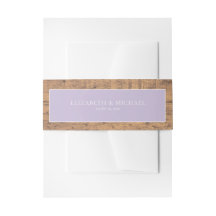 Elegant Lilac Lavender Rustic Wood Lace Hochzeit