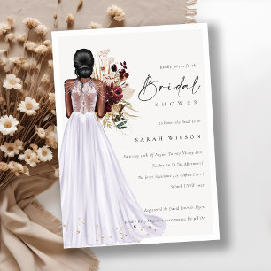 Élégant Lilac Mariage Gown Invitation Fête des mar