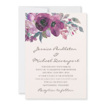 Elegant Lilac Plum Lila Blumenzitzer Hochzeit