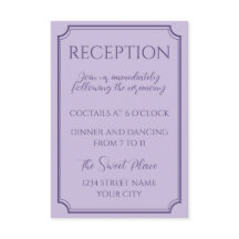 Elegant Lilac Script Wedding