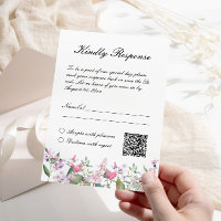 Elegant Lilac Watercolor Blume Hochzeit