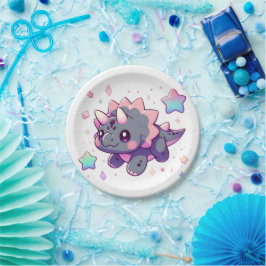 Elegant Little Dinosaur Babydusche Pappteller