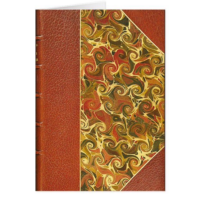 Élégant livre d'antiquités, Motif de swirl orné (Devant)