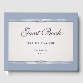 Élégant livre d'hôtes Mariage frontalier