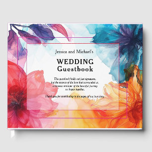 😍 Élégant livre d'or Anemone Dreamscape Mariage
