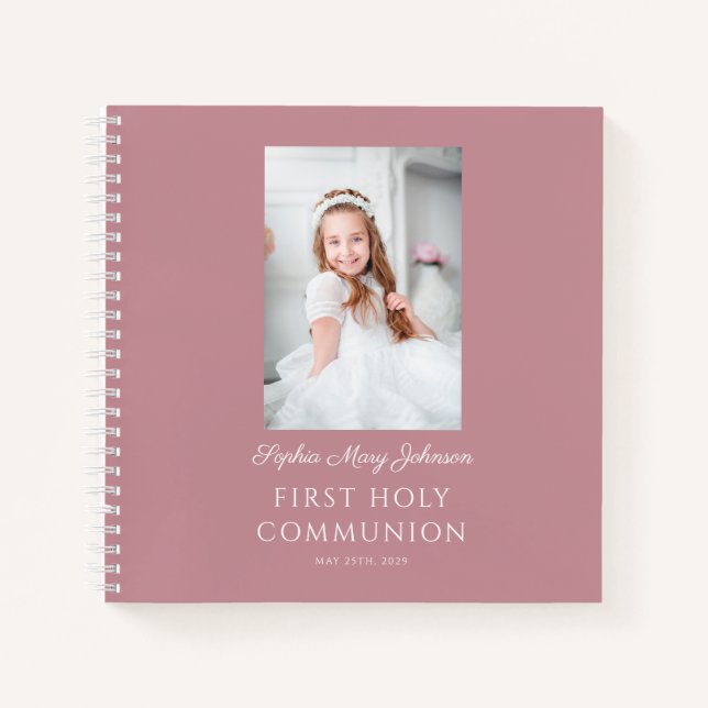 Elégant livre d'or de la première communion de fil (Devant)