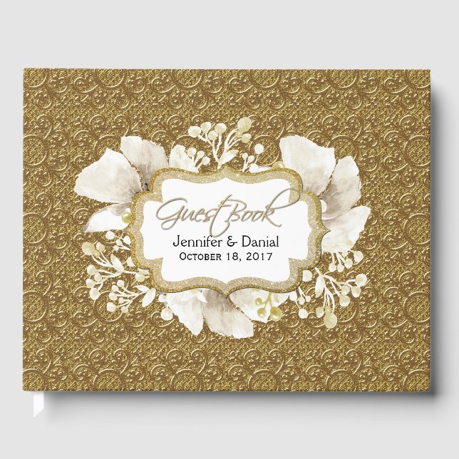 Élégant Livre d'or Mariage (Recto)