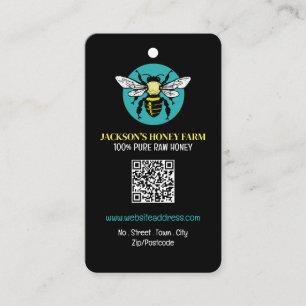 Élégant logo d'abeille - Beeyard, étiquette de pro