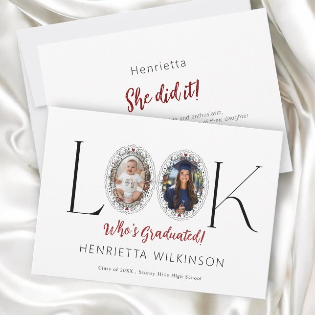 Elegant "Look Who's Graduated!" Photo Graduation  (Von Creator hochgeladen)