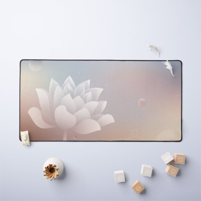 Elegant Lotus Bloom Desk Mat Schreibtischunterlage (Kindertisch)