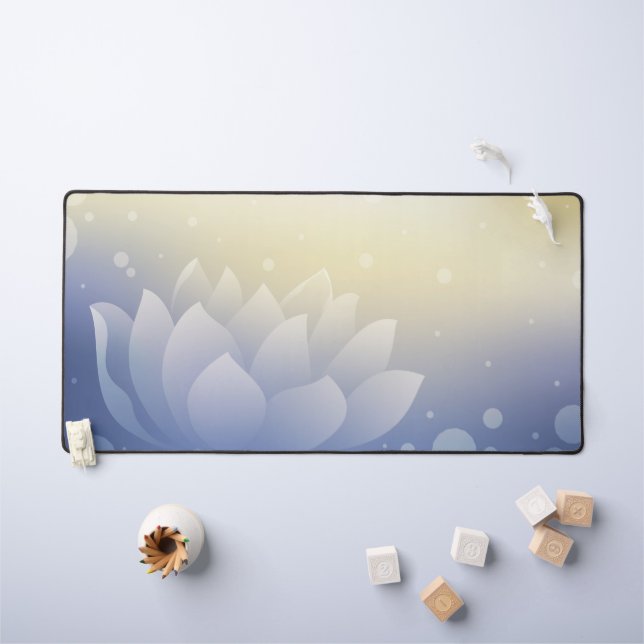 Elegant Lotus Bloom Desk Mat Schreibtischunterlage (Kindertisch)