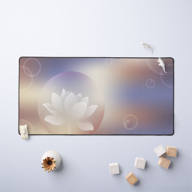 Elegant Lotus Bloom Desk Mat Schreibtischunterlage (Kindertisch)