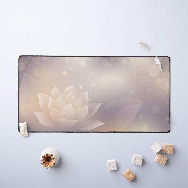 Elegant Lotus Bloom Desk Mat Schreibtischunterlage (Kindertisch)