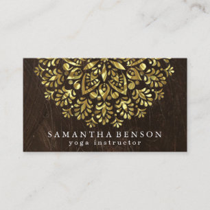 Élégant Lotus Flower Logo Yoga Carte de visite
