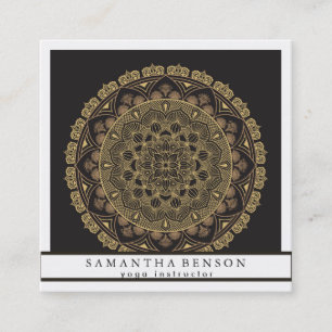 Élégant Lotus Flower Logo Yoga Carte de visite