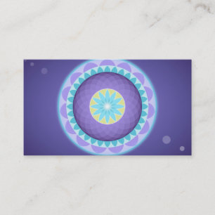 Élégant Lotus Flower Logo Yoga Carte de visite