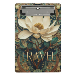 Elegant Lotus Flower  Mini Klemmbrett