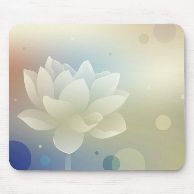 Elegant Lotus Flower Mouse Pad  Mousepad (Vorne)