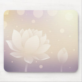 Elegant Lotus Flower Mouse Pad Mousepad