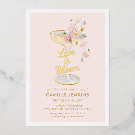 Elegant Love in Bloom Bridal Brunch Folieneinladung