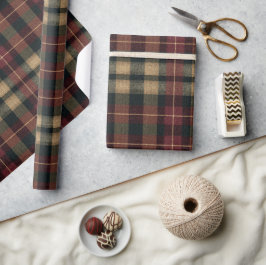 Elegant Luxury Plaid Holiday Wrapping Paper Geschenkpapier