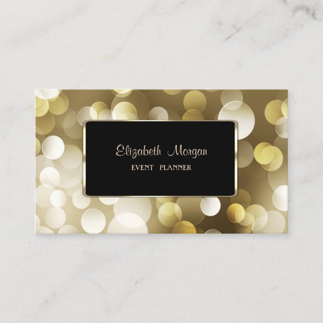 Elegant Luxury Stylish,Bokeh Visitenkarte (Vorderseite)