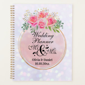 Élégant M. et Mme Blush Mariage de fleurs roses