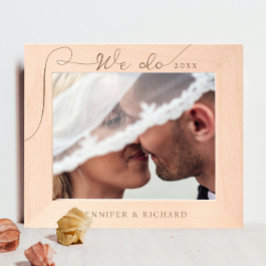 Elegant machen wir Hochzeitskalligraphie-Laser gra Geätzte Rahmen