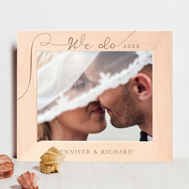 Elegant machen wir Hochzeitskalligraphie-Laser gra Geätzte Rahmen (Von Creator hochgeladen)