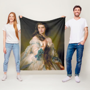 Elegant Madame Rimsky Korsakov Portrait Fleecedecke