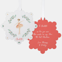 Elegant mädchenhafte Ballerina niedliche Weihnacht