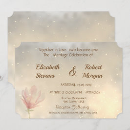 Elegant Magnolia Hochzeit Einladung