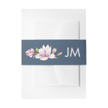 Elegant Magnolia Monogram Floral Wedding