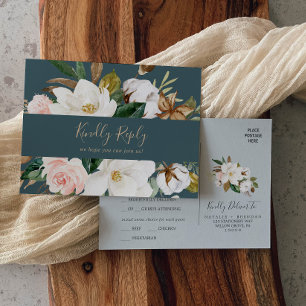 Elegant Magnolia UAWG Postkarte für die Aquamari