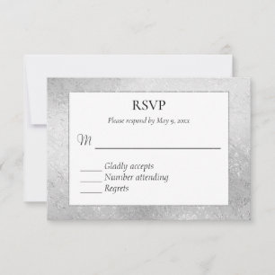 Elégant mais simple mariage gay Rsvp