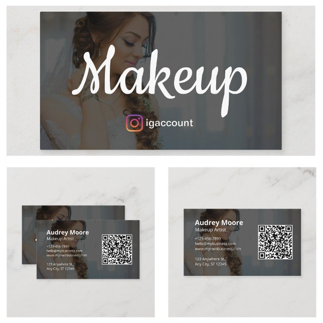 Elegant Makeup Visitenkarte (Elegant Makeup Business Card
)