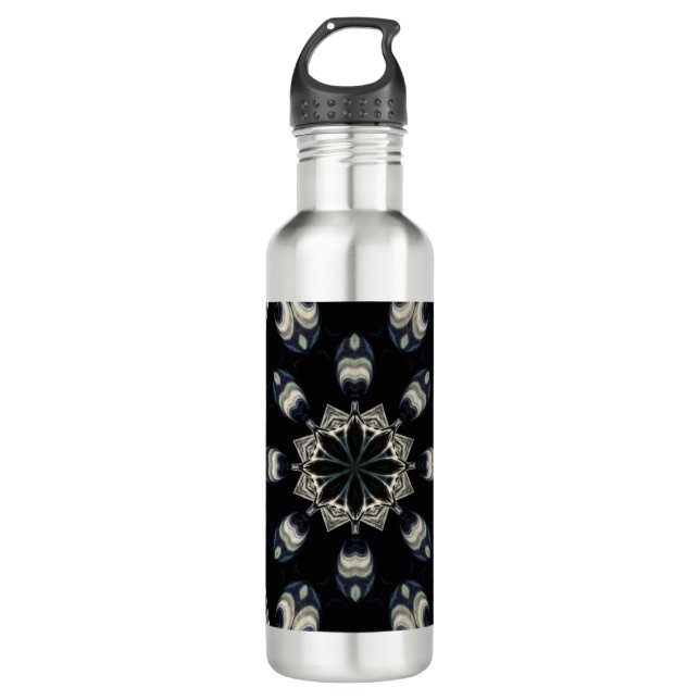 elegant Mandala Edelstahlflasche (Vorderseite)