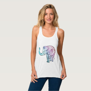 Elegant Mandala Elephant : Wearable Artistry Tank Top