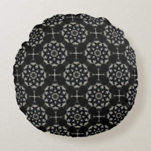 elegant Mandala Rundes Kissen
