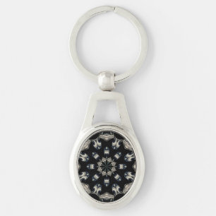 elegant Mandala Schlüsselanhänger