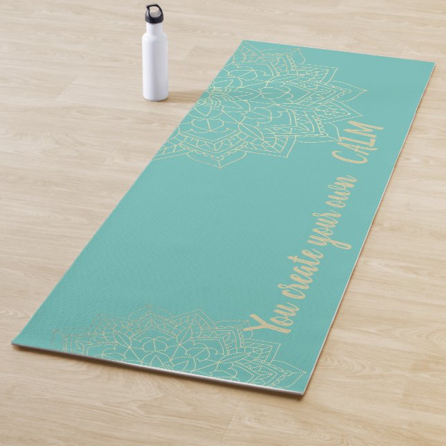 Elegant Mandala - Sie kreieren Ihre eigene ruhige  Yogamatte (Beispiel)